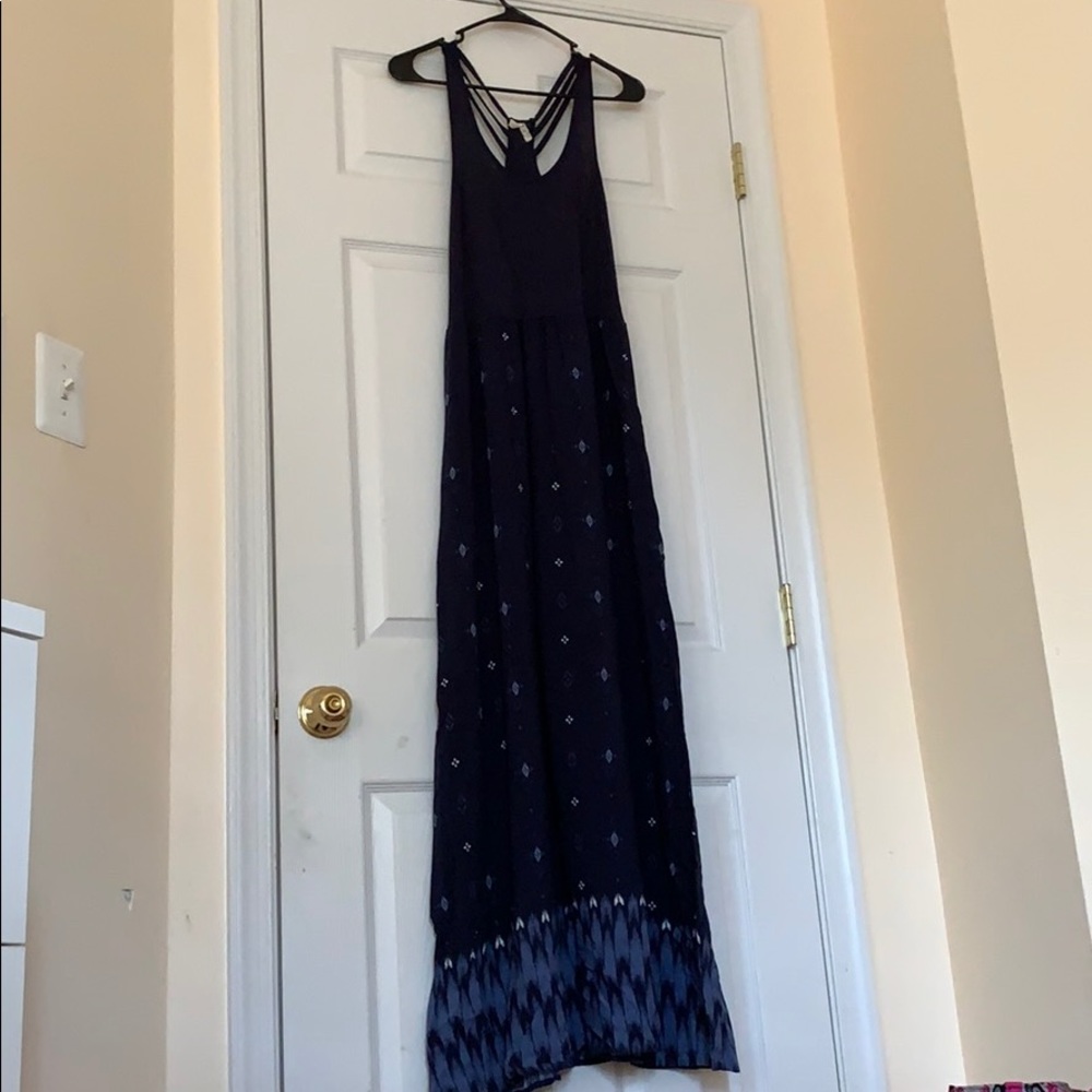 Floor Length Blue Dress